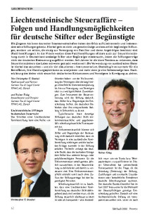 Folgen der Steueraffäre